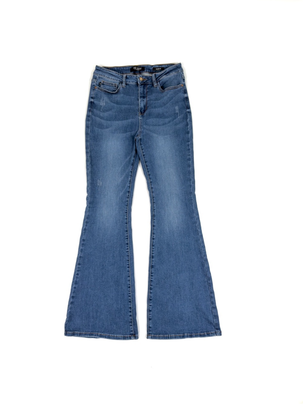 Judy Blue Flare Fit High Rise Medium Wash Denim Jeans JB88172 • Size 9/29 • Blue